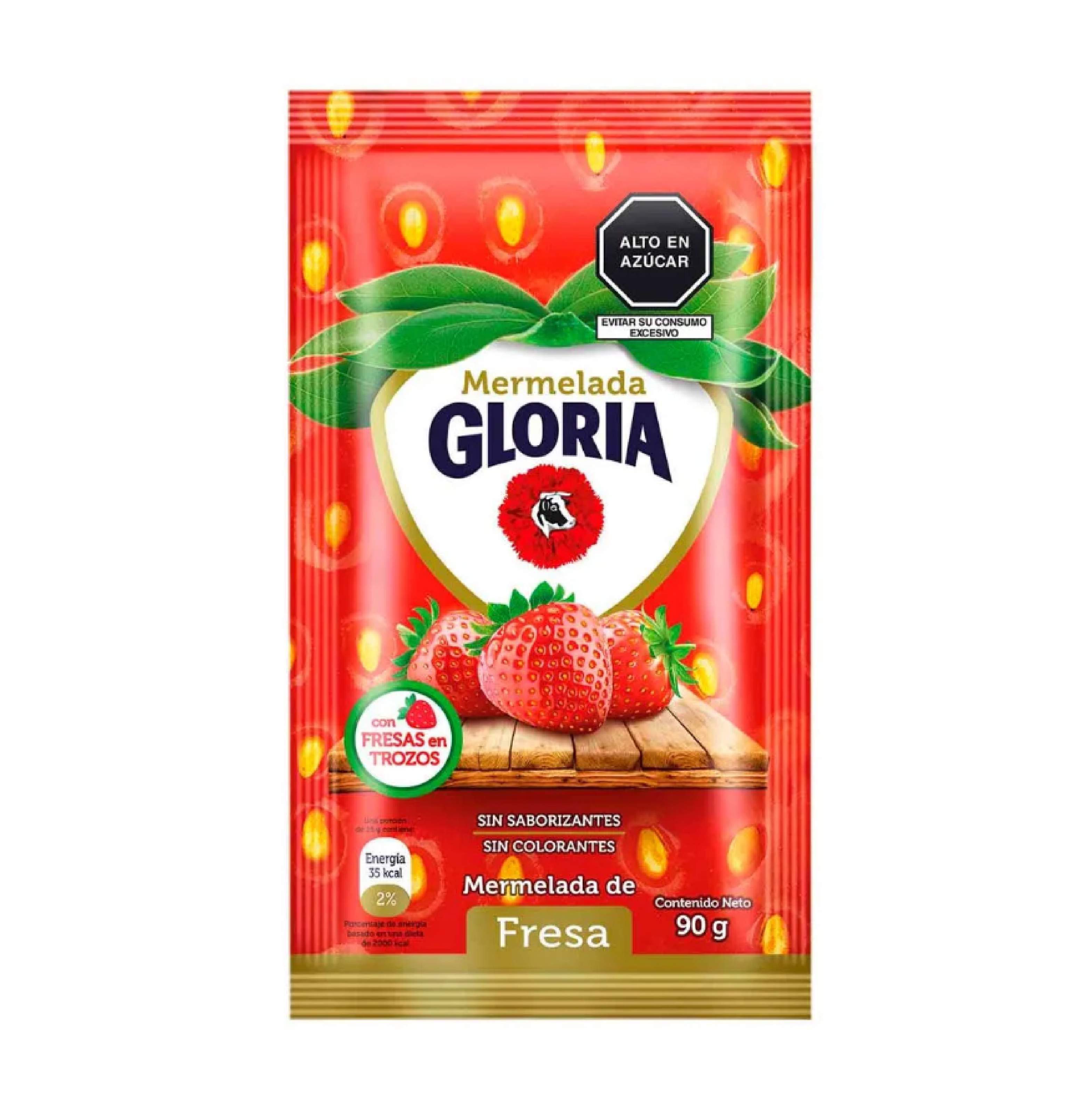 MERMELADA FRESA GLORIA 90 G